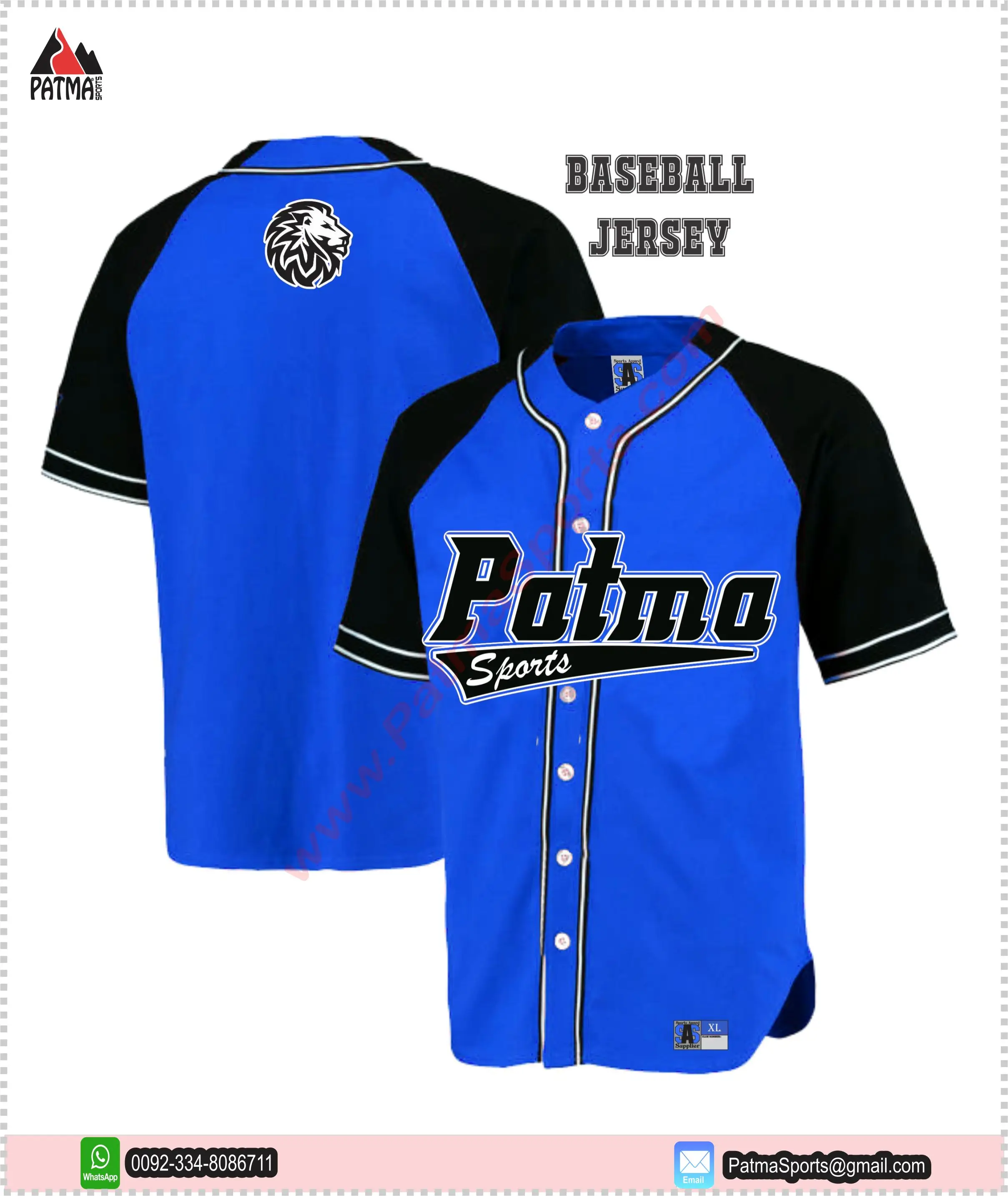 Custom Tackle Twill Team Name Logo Number Printing sports baseball Jersey with your custom logo , Labels, Tags Puff Printing