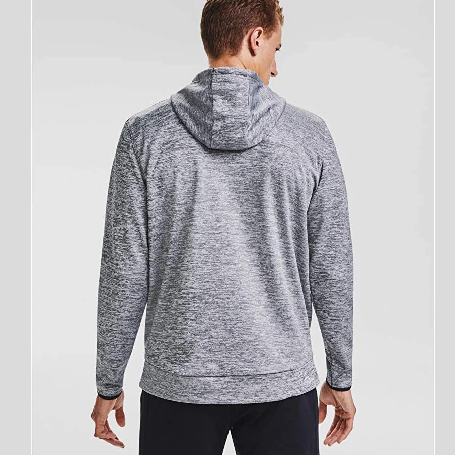 Лидер продаж 2021 популярный дизайн модная однотонная толстовка с капюшоном на молнии мужская заказ большое количество