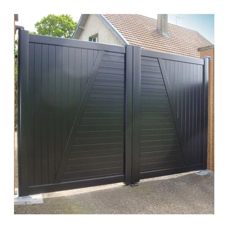 Алюминиевая опора для забора 9X8 электрическая деревянная автоматическая алюминиевая наружная ограда дома высокий алюминиевый забор жалюзи