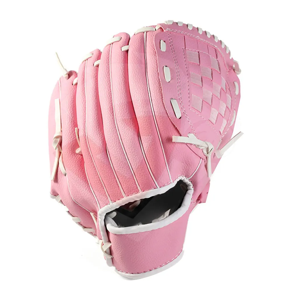 Индивидуальная мягкая кожаная бейсбольная перчатка с различной базой и паутиной сеткой молодежная тренировочная для Софтбола распродажа