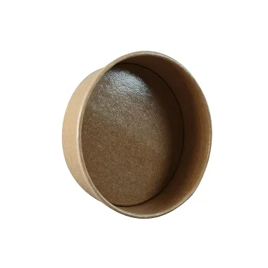  500ml Disposable and Degradable Kraft Paper Salad Bowl For Take Away