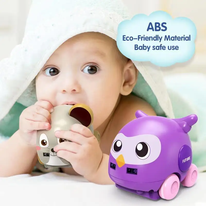 
3301A educational toys 1:32 cute cartoon mouse tracking car STEM toys with 2-way induction system, lights & sound 