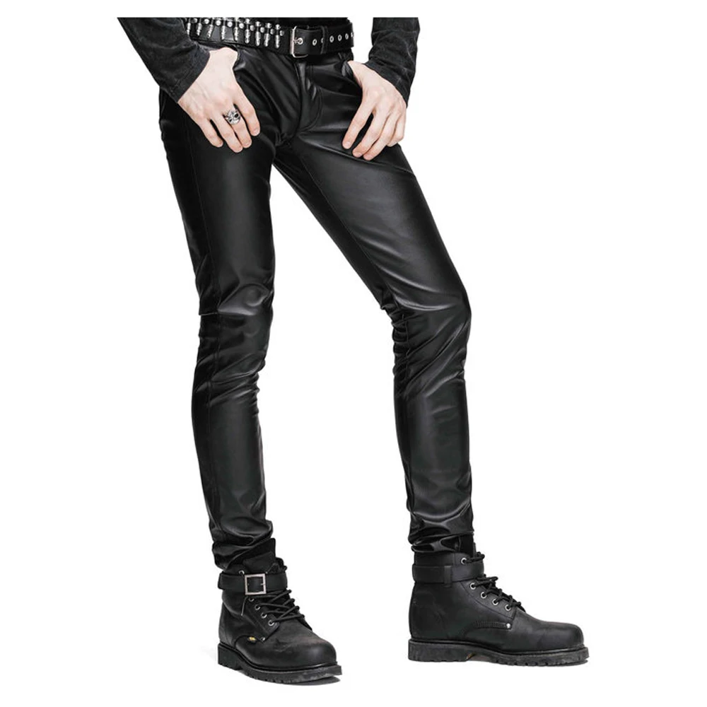 2022 Wholesale High Quality Brown Color Leather Pants Simple Pocket Style Dancing Fashion Leather Pants For Adults