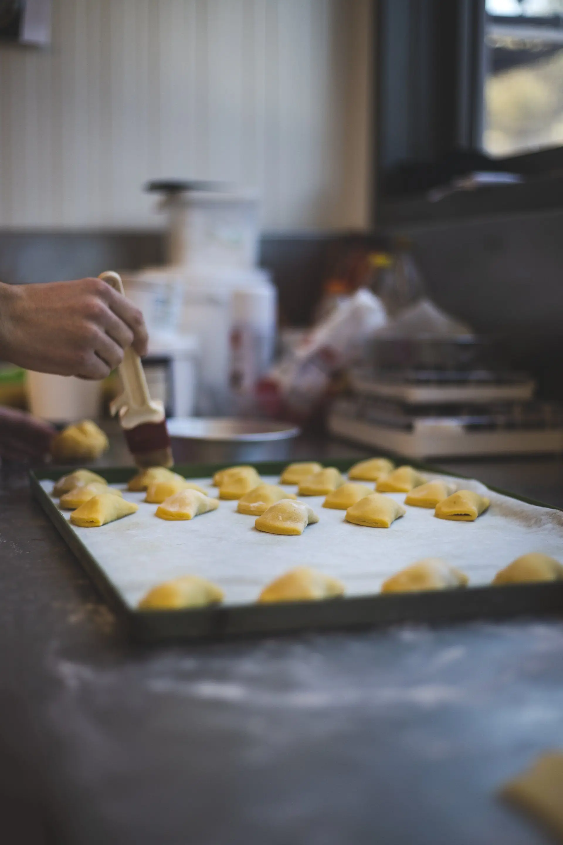Традиционное итальянское печенье «бабушка», шоколадное печенье ручной работы, идеально подходит для завтрака или закусок