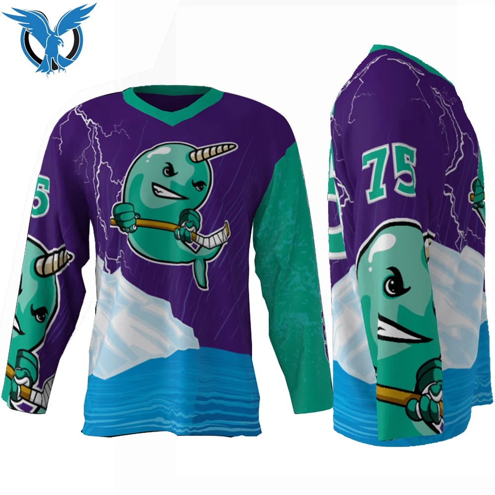 Мужская футболка для хоккея с шайбой удобная и дышащая