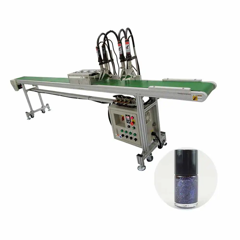 
mesh belt conveyor fiberglass conveyor cosmetics makeup products 