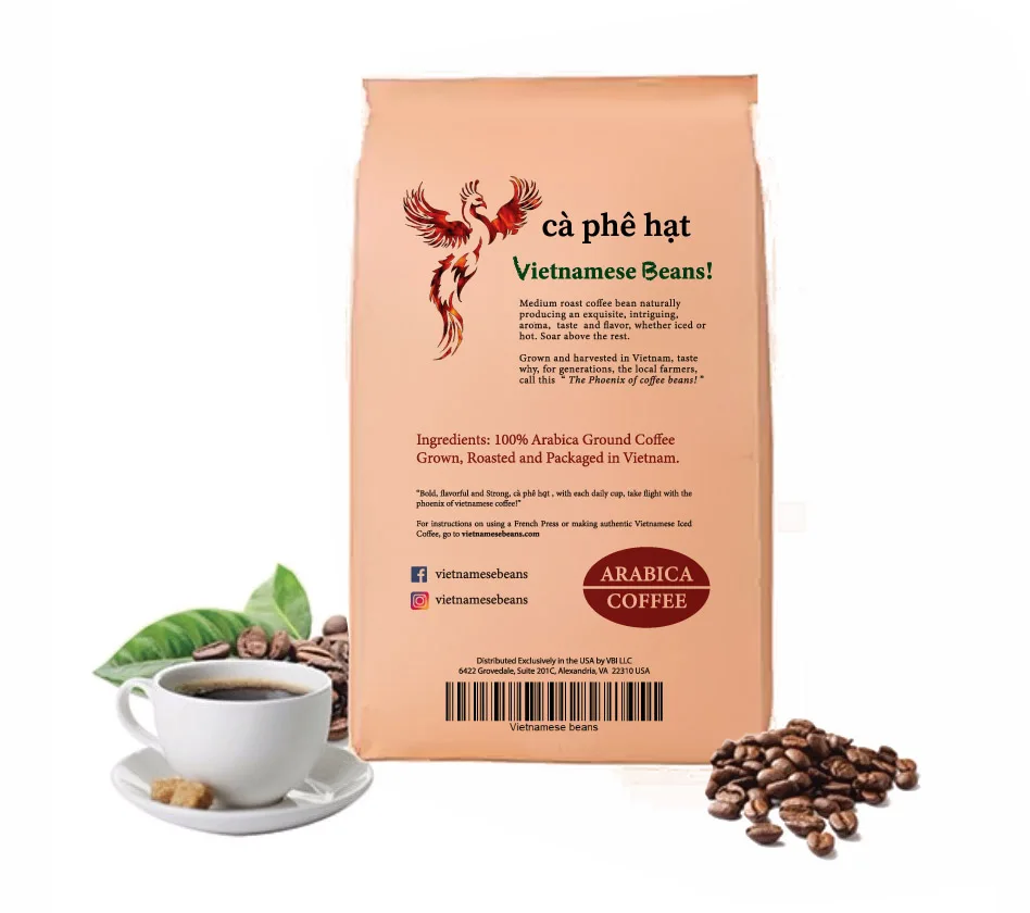 Viet Nam Finest Liberica coffee  Beans Roasted -Highest Quality Delicious Organically Sourced Fair Trade - Whole Bean Coffee