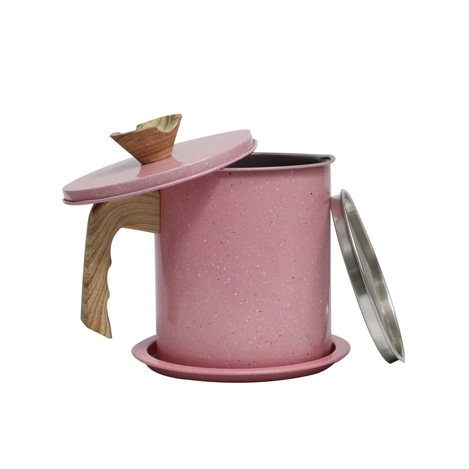 Metal Bacon Grease Container Fine Mesh Strainer Cooking Oil Container Colanders & Strainers Family Commonly Used Tools Avliable