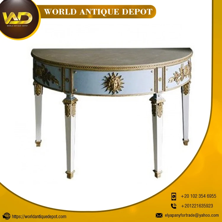 100% Best Quality Console Table with Marble Top