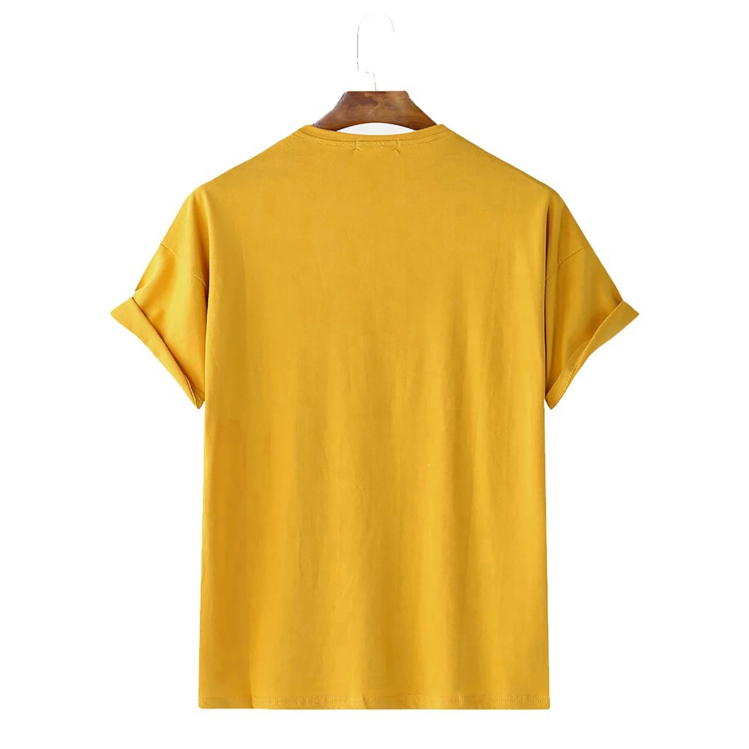Oversize Drop Shoulder Plain T-Shirt for Boys Light Woven Knitted Cotton Fabric Breathable O-Neck Collar Customizable Logo Print