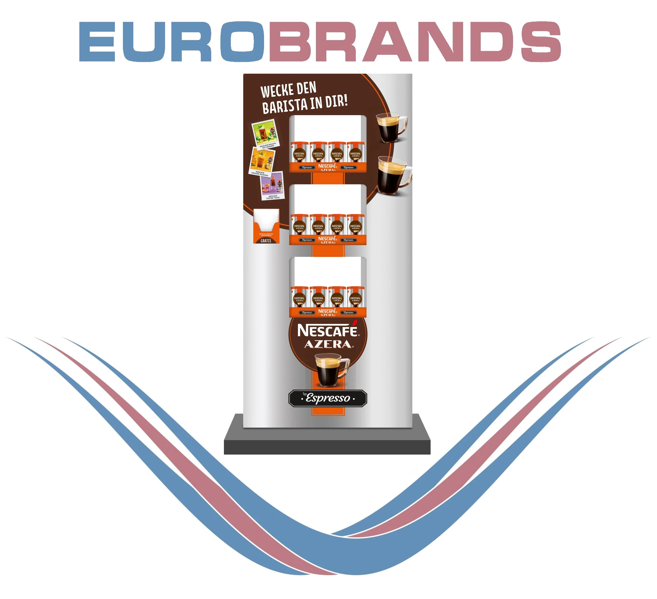 Nestle Nescafe Azera Instant Espresso, 100g, Display 36pcs