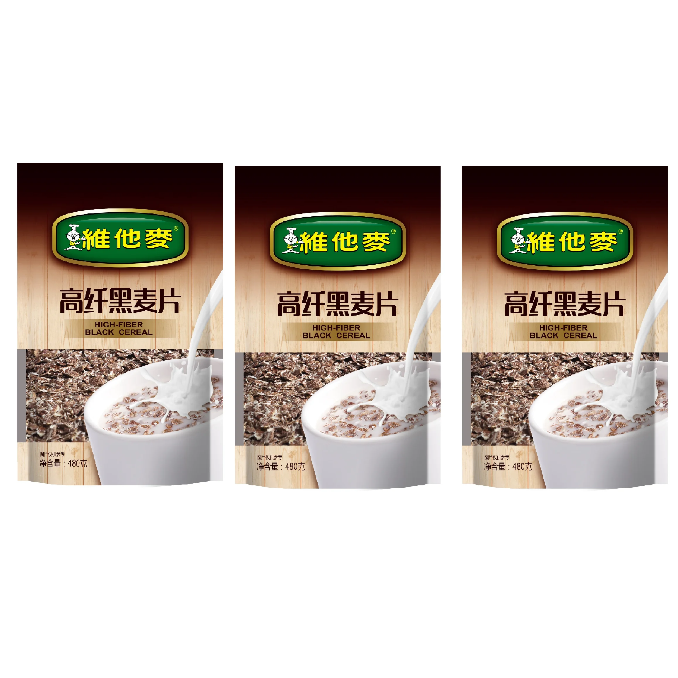 Food & Beverage Low-Sodium Low-Fat Food  Beverage Grain Products Food Breakfast  Vitamax  High-fiber Black Baked Cereal