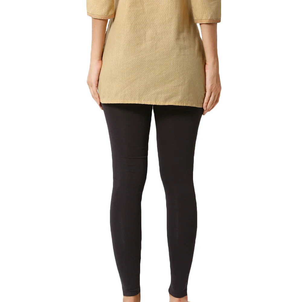 Женские леггинсы из 100% хлопка повседневная одежда черного цвета уличные сексуальные для девочек