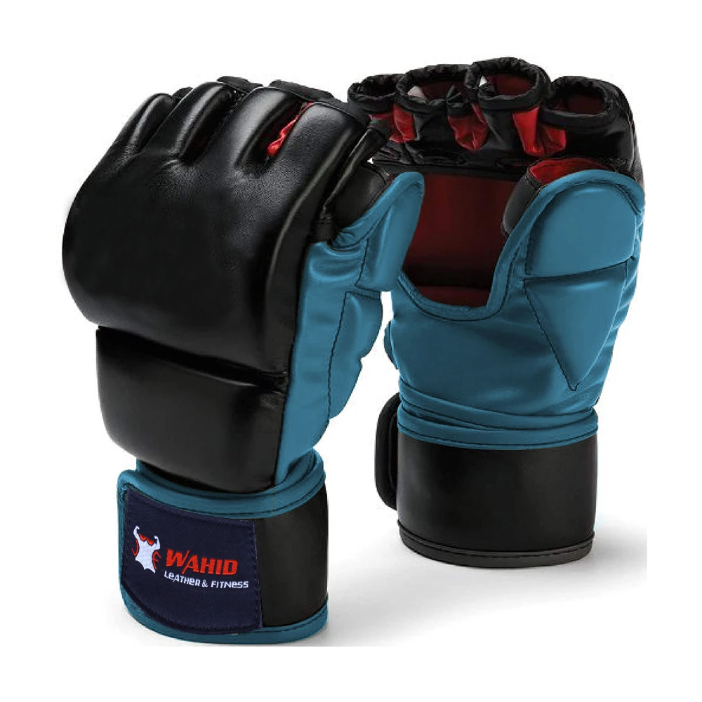 MMA Gloves Wrist Support & Custom Fit Kickboxing Grappling Martial Arts Muay Thai Taekwondo Gloves for Women Men Kids Maya Hide