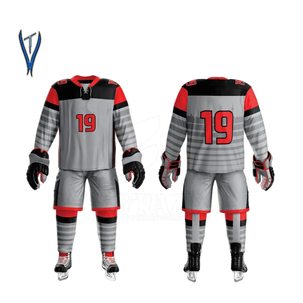 Beautiful design Ice Hockey Wholesale 100% Polyester Breathable Quick Fit Custom Ice Hockey