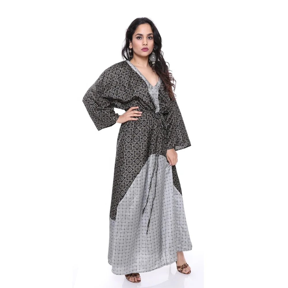 Shudh Desi Clothing Summer Casual Wear Bohemian Women Long Fashion Maxi Dress