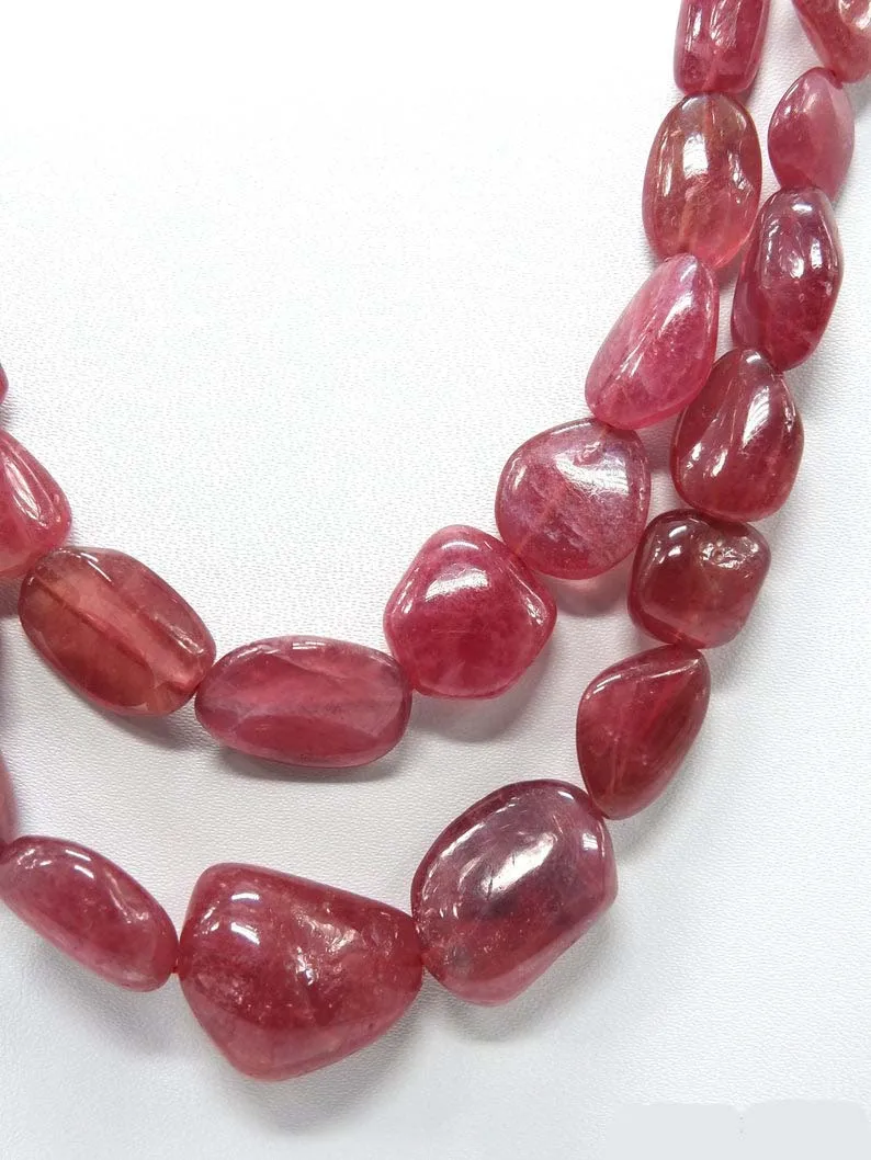  Бусины для ожерелья в форме барабана Ruby Plan 16 дюймов изготовления ювелирных изделий