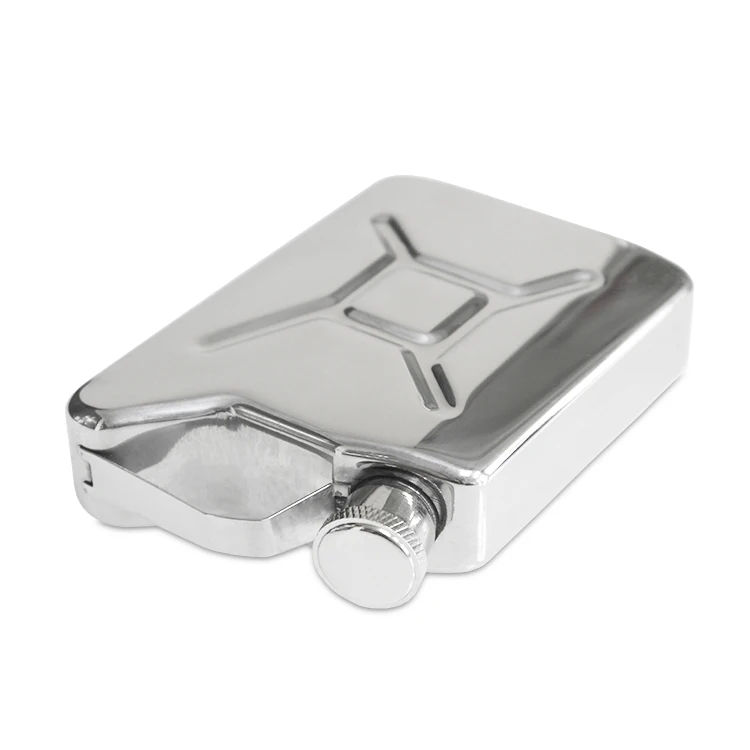 4oz, 304 Stainless Steel Oil Barrel Shaped Hip Flask