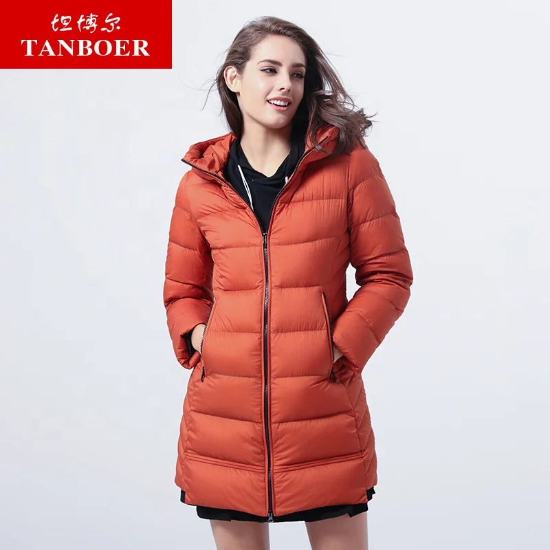 Plus size women custom fashion popular high quality women down jacket