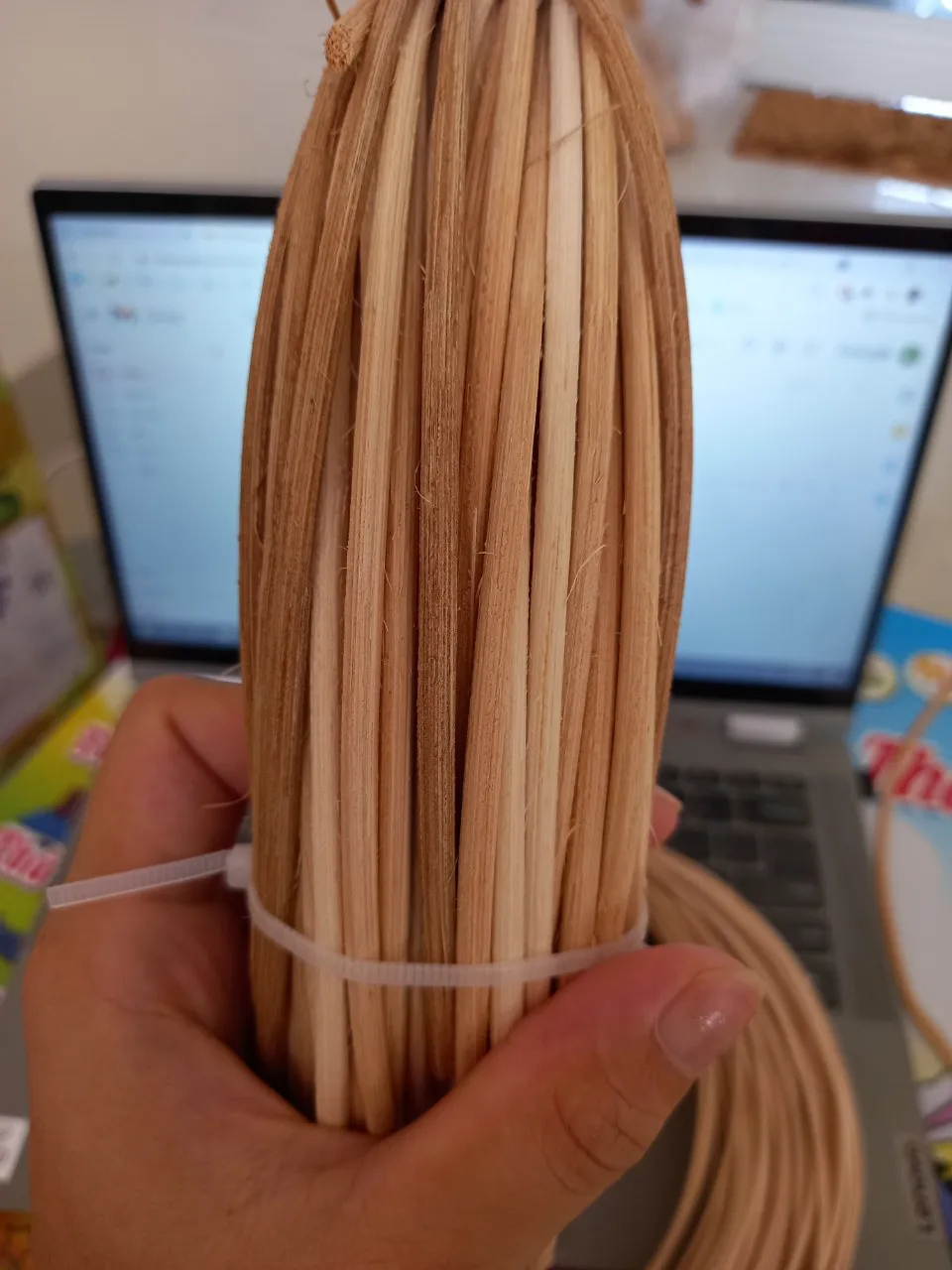 Raw Material Rattan Core 3mm With Natural Color For Making Furniture +84947900124