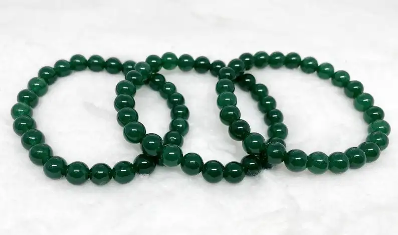 HIGH QUALITY GREEN JADE  LUXURY GEMSTONE BRACELET, GREEN JADE  BEADS  CRYSTAL HEALING BRACELETE FOR  SALE