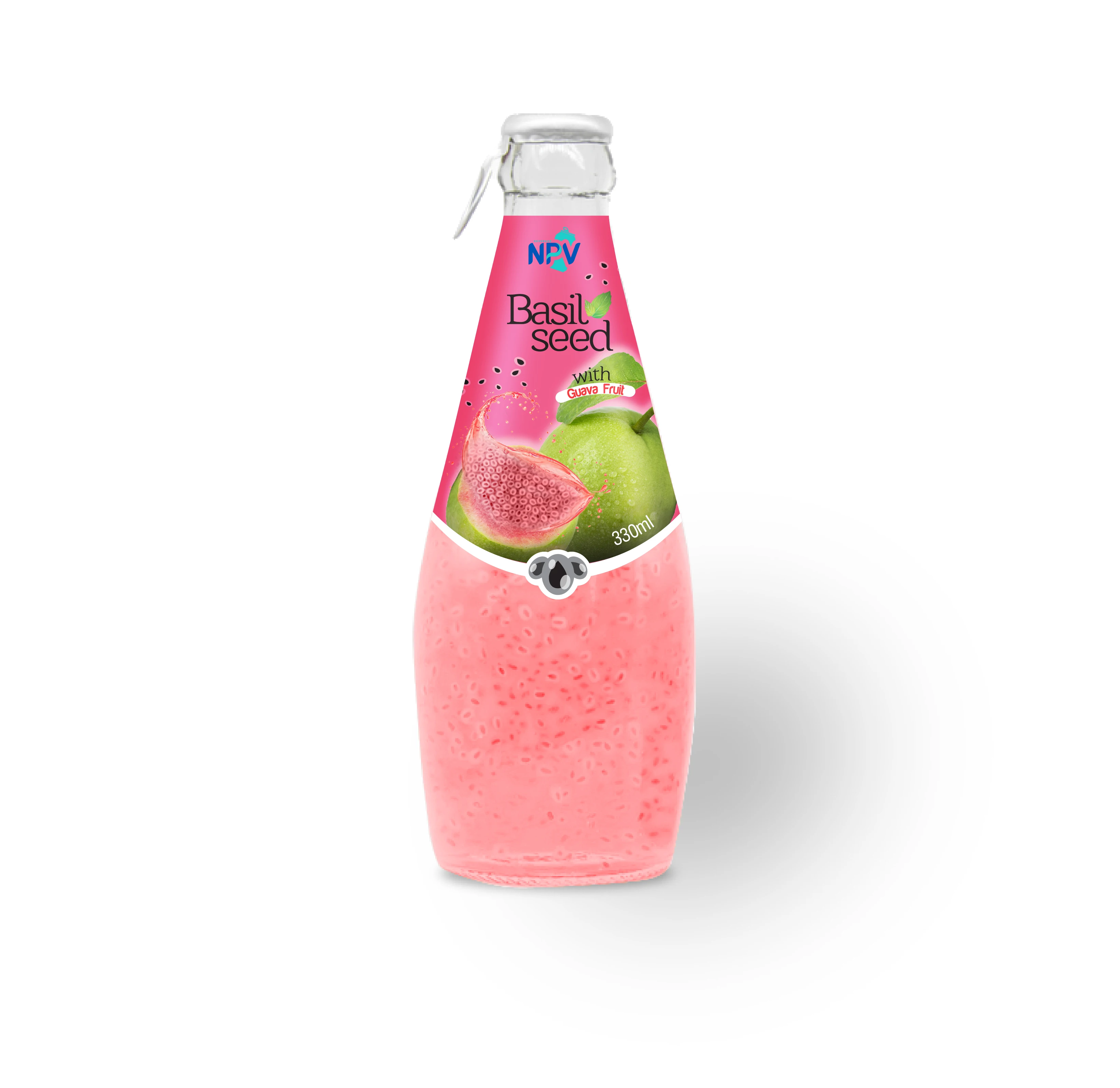 OEM  290 ml bottle  Oranges Flavor Basil Seed Drink Vietnamese  Beverage Company Free Sample Free Design