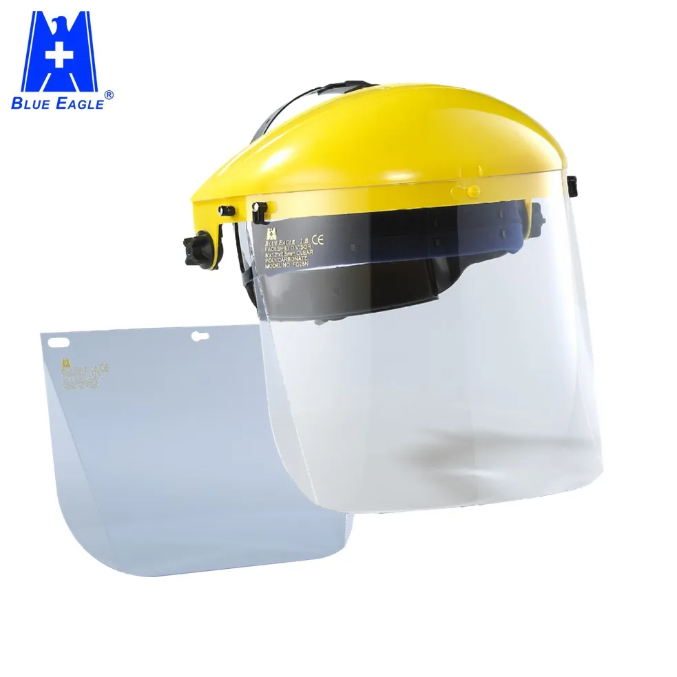 Taiwan PPE clear visor custom face shields mask with eye protection