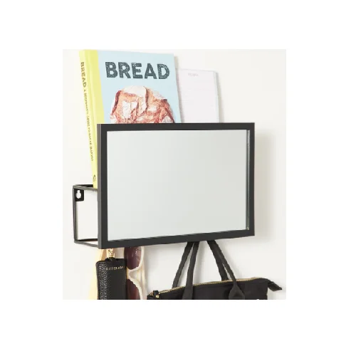  Прямоугольное настенное зеркало со скрытым хранилищем и крючками по доступной цене