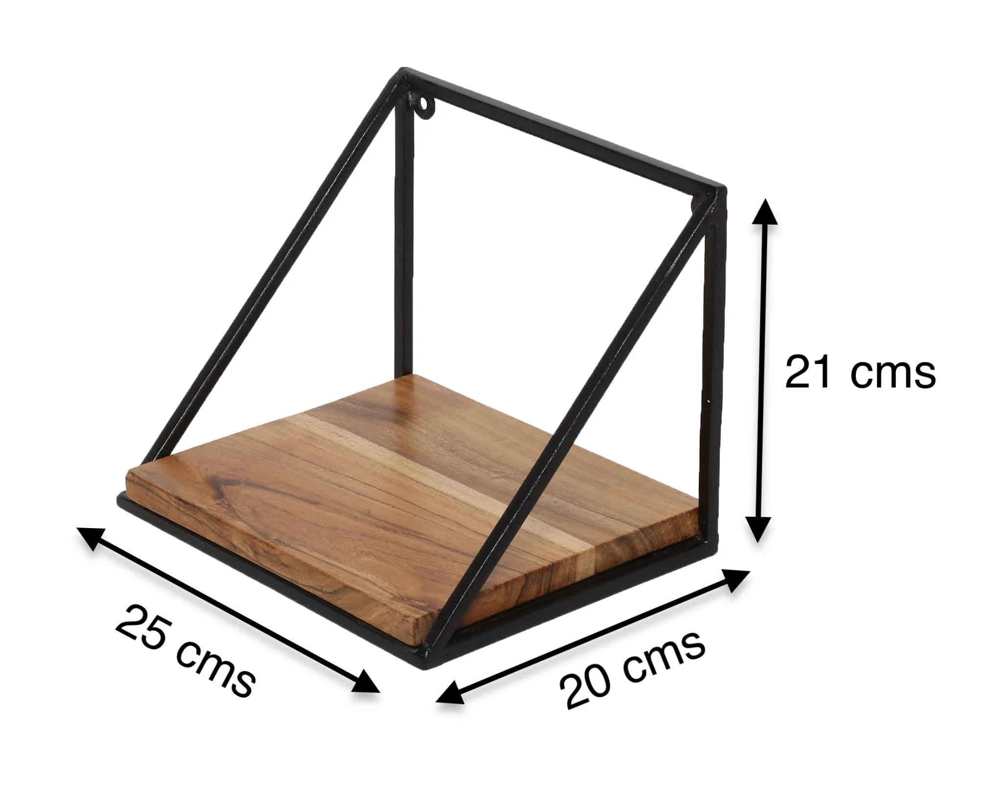 Natural Acacia Wall Mounted Storage Shelf Hanging Display Floating Rack for Bathroom Bedroom Kitchen Living Room Modern Acacia