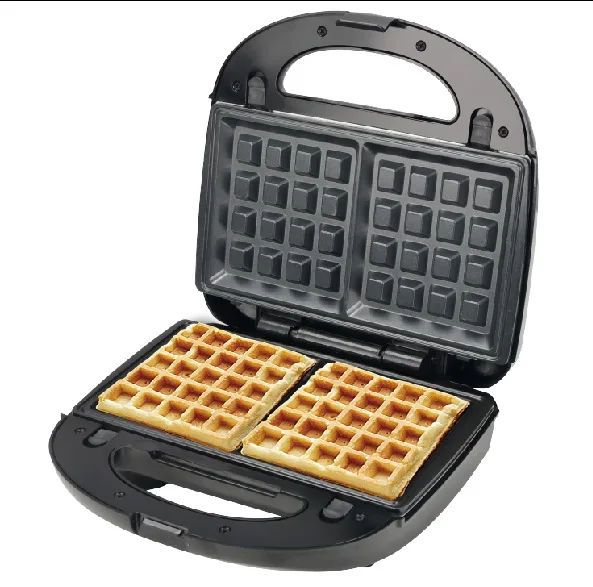 Factory Supply Square 2 Slice Press Electric Double Belgian Mini Waffle Maker