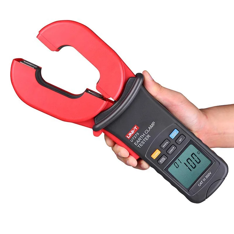 UNI-T UT275 Clamp Earth Ground Tester Resistance Leakage Current Auto Range Data Storage 30A Clamp Meter UT-275