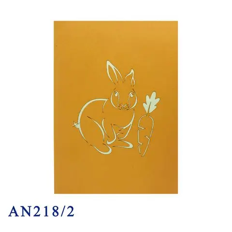 Rabbit 3D Pop Up Card Best Seller Custom Design Wholesale Handicraft Paper Crafts From Vietnam Gifts & Crafts Top Trend Product