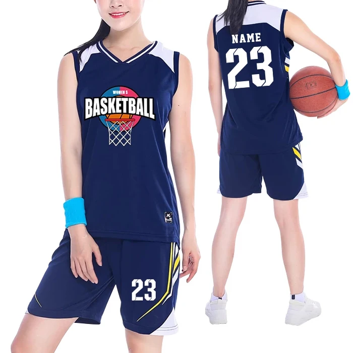 Girls Basketball Uniform Sets Latest Wholesale Custom Child Basketball Uniform Set Comfortable Customized Basketball Wear