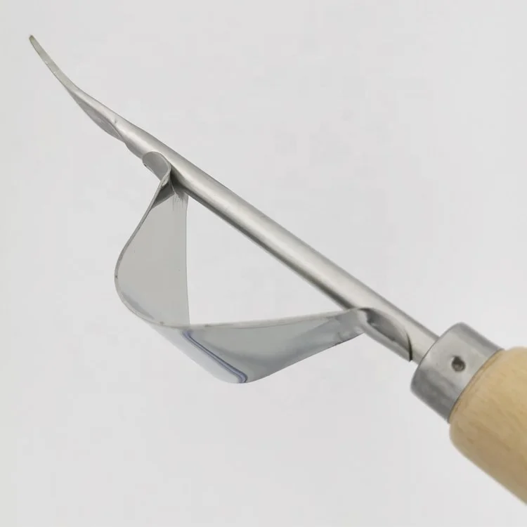 amazon hot selling wood handle grass weeding tools hand weeder