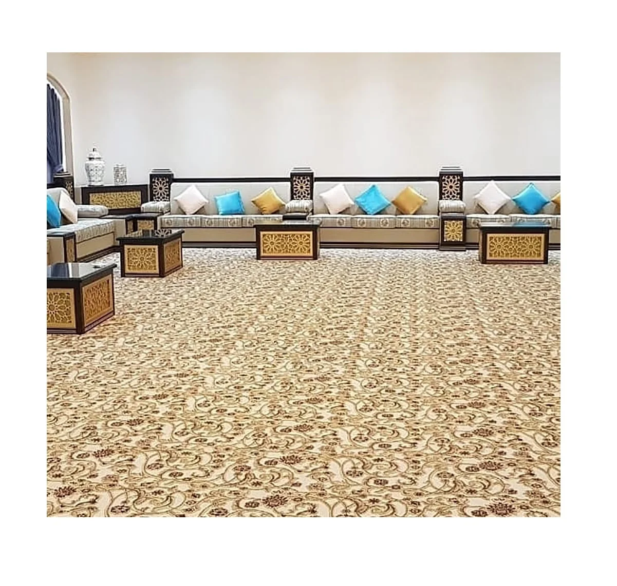 Moroccan Sofa  Sedari  Moroccan Jalsa   Moroccan Salon  Luxury  U Sofa Set  Sofa Wood Set  Wooden Living Room Furniture Sets