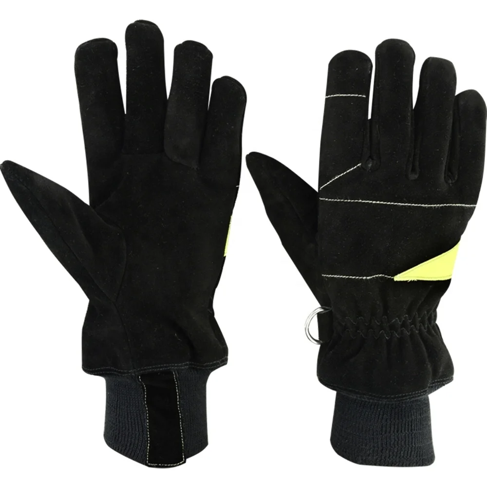 Fire fighting gloves Fire gloves Genuine Fireproof Leather fire fighting gloves USA