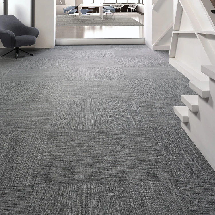 100% нейлоновая плитка ковер китайский новый год Современная коричневая петля ворсовая квадратная Коммерческая офисная