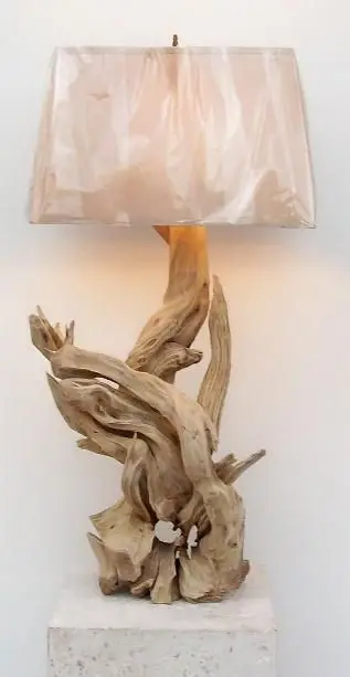 Stumpy Driftwood Table Lamp Base