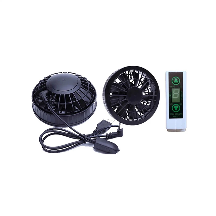 
7.4v cooling clothing fan with 7.4v rechargeable and 5200mAh battery jacket fan 