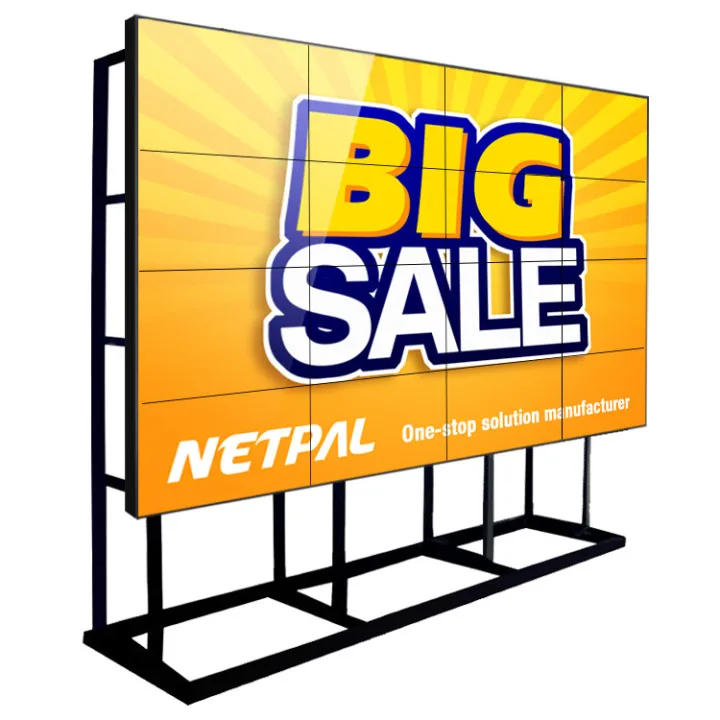 55 65 inch indoor seamless videowall ultra narrow bezel full color 4k 2x3 3x3 mutti screen lcd tv display video wall