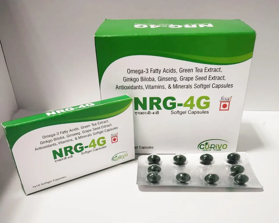 
 NRG 4G с травяными экстрактами женьшеня/Гинко Билоба/зеленый чай/виноградные косточки  