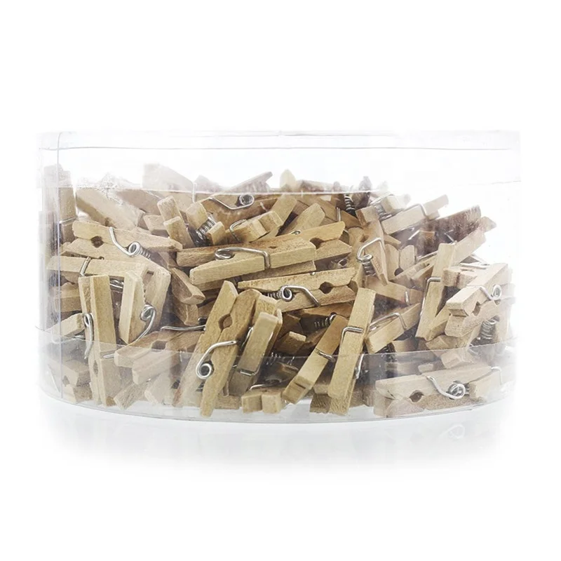 decorated mini wood clothespins