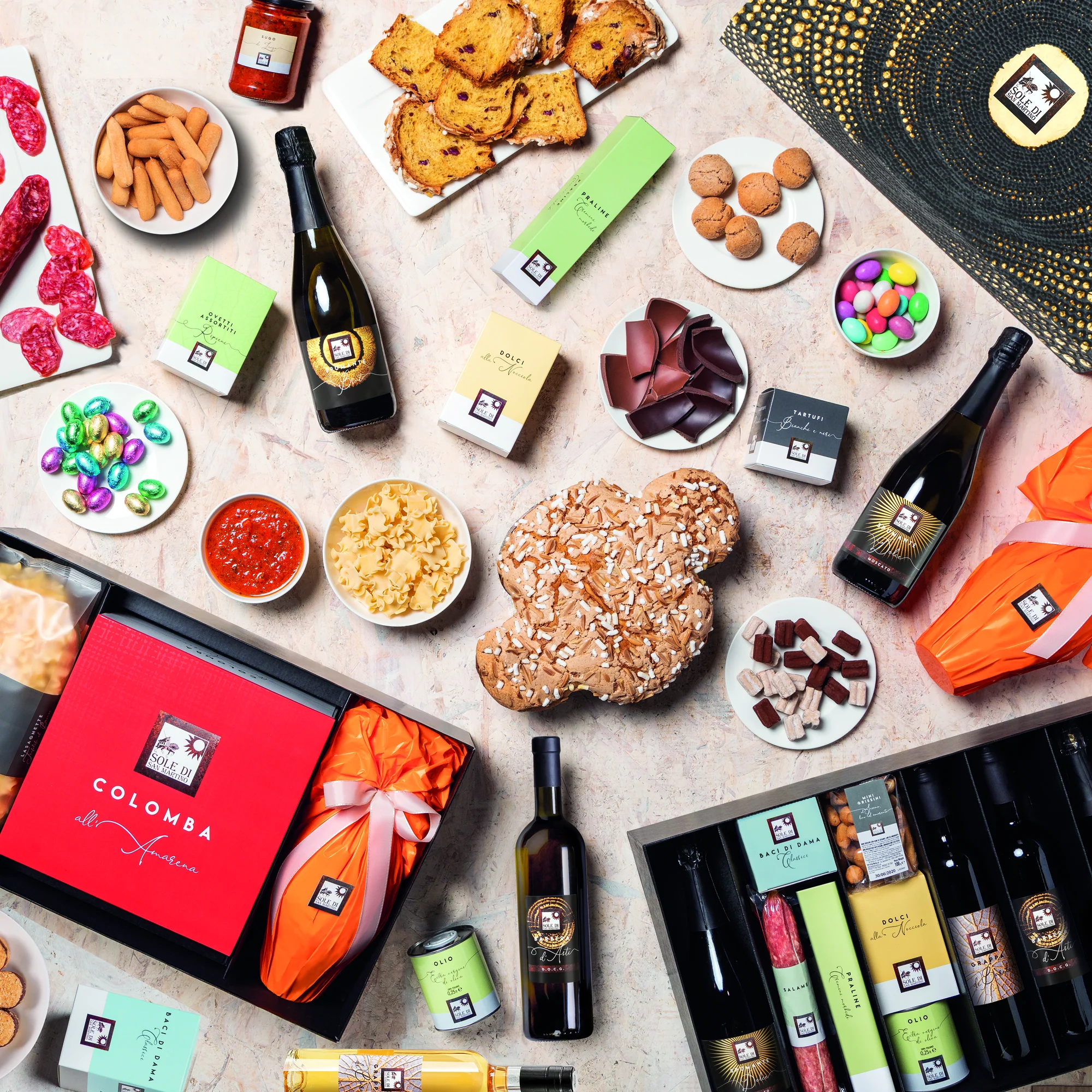 Продукты питания и напитки, итальянская еда и вино премиум-класса, комплект продуктов в подарочной коробке 5E