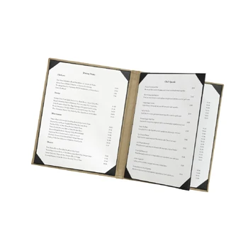 Новый Модный чехол для меню легального размера/папка стола/кожаный ресторана