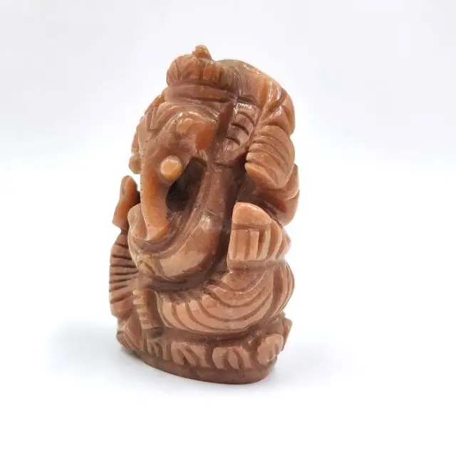 Brown Aventurine  Ganesh  Statue Modern Art Indian India famous god lord Ganesh statue
