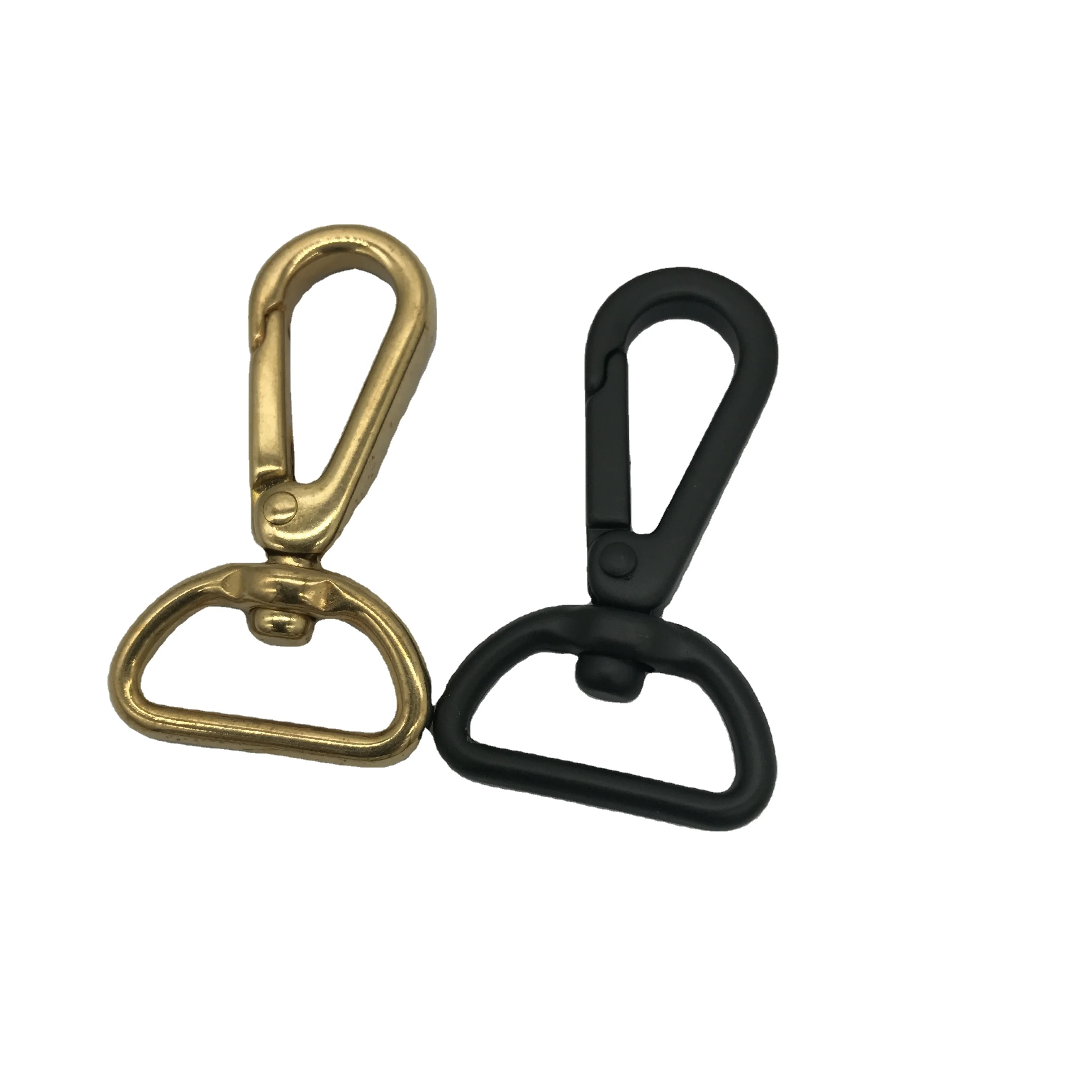 Solid brass rotating eyes lobster clasp brass swivel bolt trigger hook suitable for shoulder strap bag
