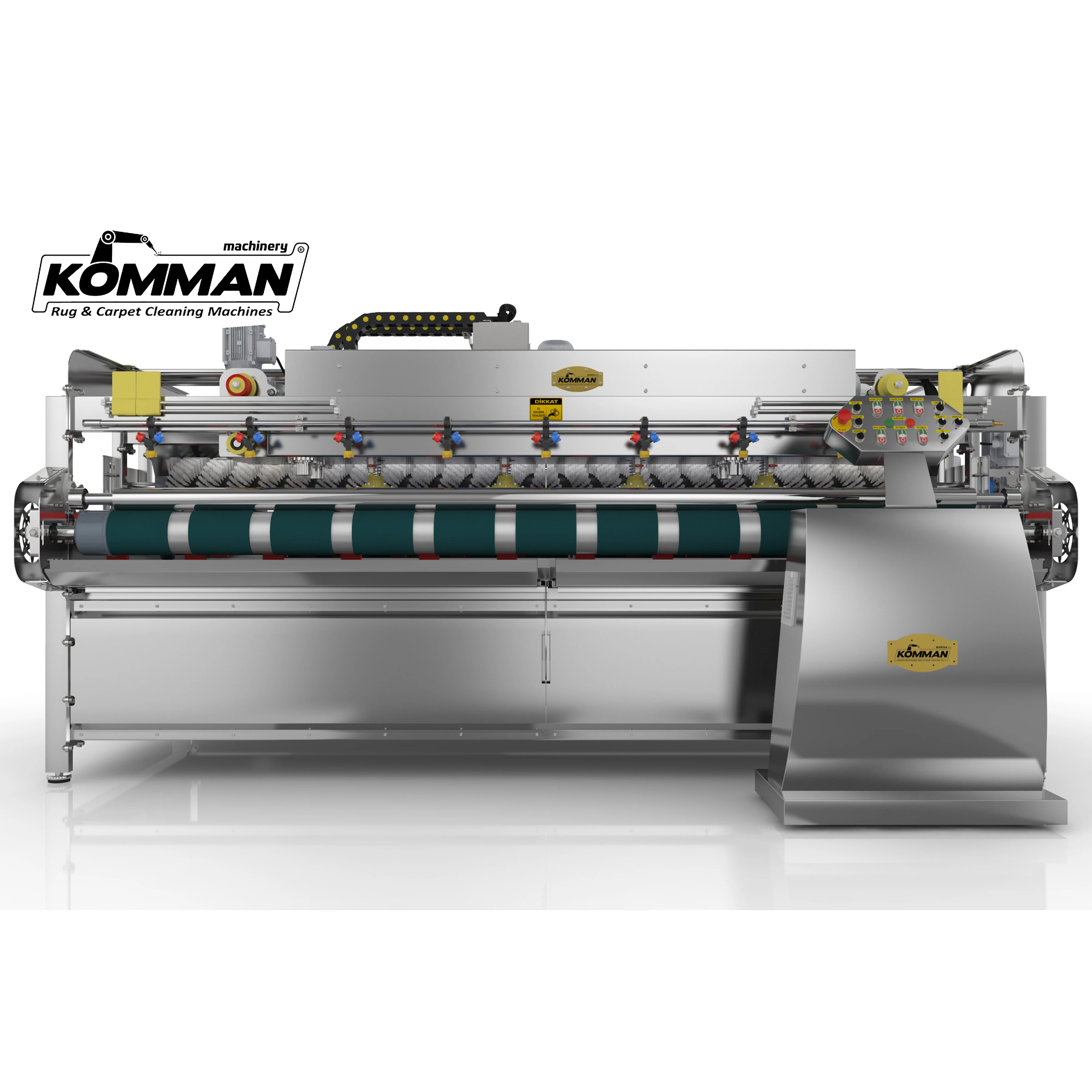 
Automatic Industrial Carpet/Rug Cleaning Machine- Commercial Rug Washer. 3 meters conveyor surface ALTAY RAKE 3000 