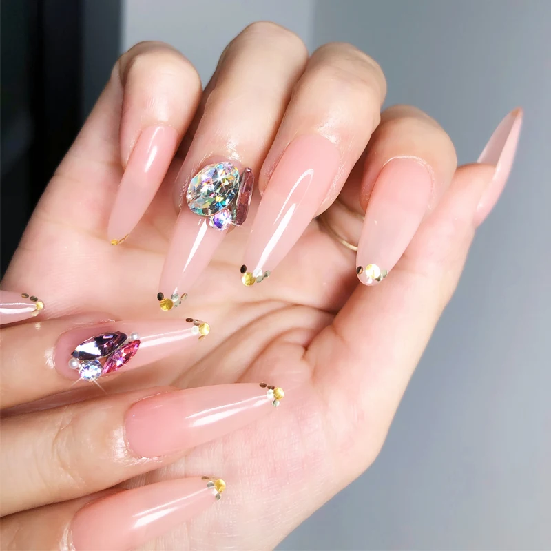$1 Sample Manufacturer Nail Polish Kit Hard Milky 15G Acrylic Extension Solid Builder For Long Nails