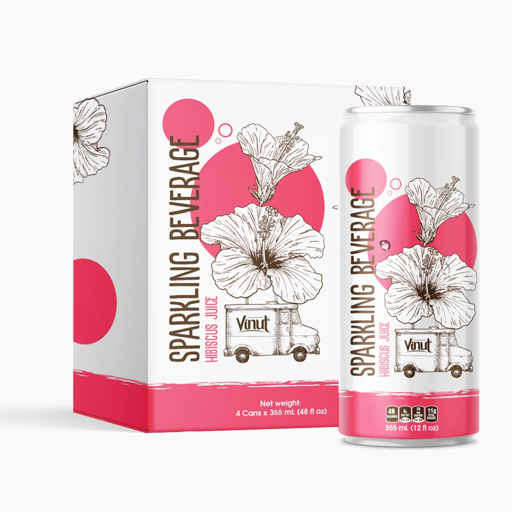 330ml Sparkling Water Bottle With Coffee and Black Cherry Flavor VINUT Drinks From Viet Nam Can (tinned) Fresh-squeezed Kosher
