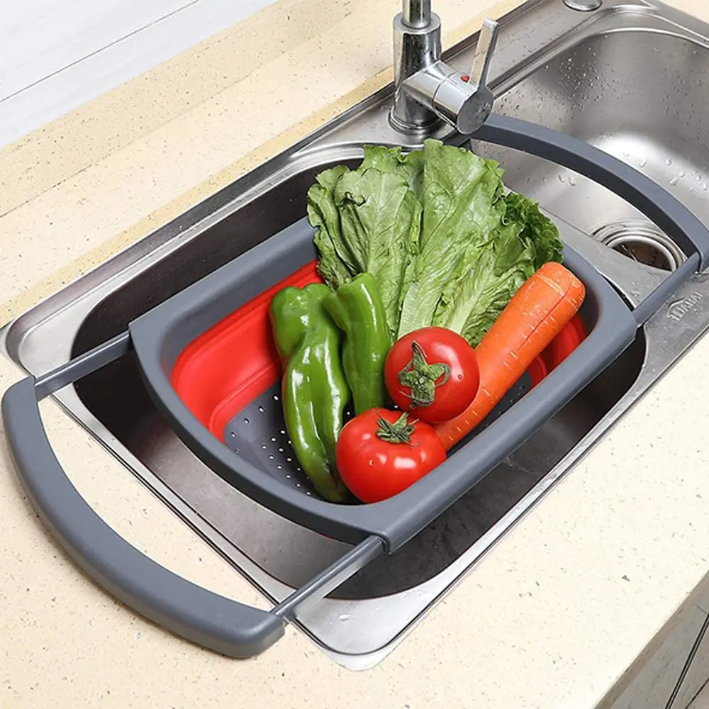 6 QT Silicone Collapsible Expandable Colander